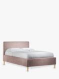 John Lewis Emily 2 Drawer Storage Upholstered Bed Frame, Double, Deep Velvet Heather