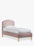 John Lewis Grace Child Compliant Upholstered Bed Frame, Single, Deep Velvet Heather