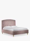 John Lewis Rouen Upholstered Bed Frame, King Size, Deep Velvet Heather