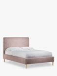 John Lewis Emily Upholstered Bed Frame, Double, Deep Velvet Heather