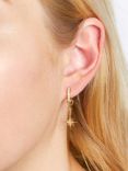 Olivia Burton Celestial Crystal Moon and North Star Huggie Hoop Earrings