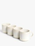 John Lewis ANYDAY Studio Reactive Glaze Mugs, Set of 4, 420ml, White