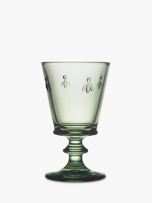 La Rochère Abeille Bee Stemmed Wine Glass, 240ml, Provence Green