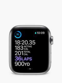 Apple Watch Series 6 GPS + Cellular, 44mm Silver Stainless Steel Case with Silver Milanese Loop