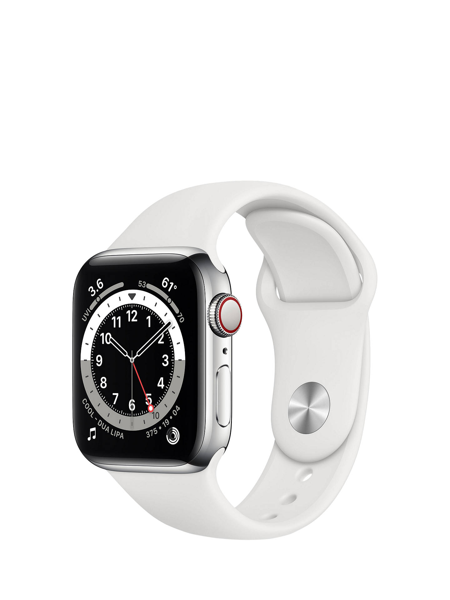 Apple Watch Series 6 GPS + Cellular, 40mm Silver Stainless Steel Case Apple Watch Series 6 Stainless Steel Silver