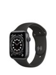 Apple Watch Series 6 GPS, 40mm Space Grey Aluminium Case with Black Sport Band - Regular