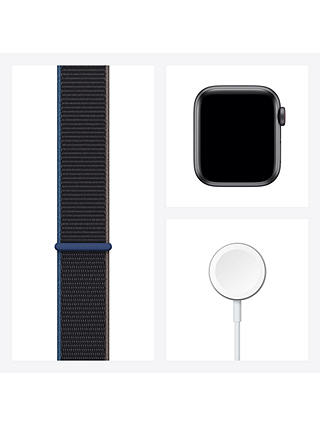 Apple Watch SE GPS + Cellular, 40mm Space Grey Aluminium Case with Charcoal Sport Loop