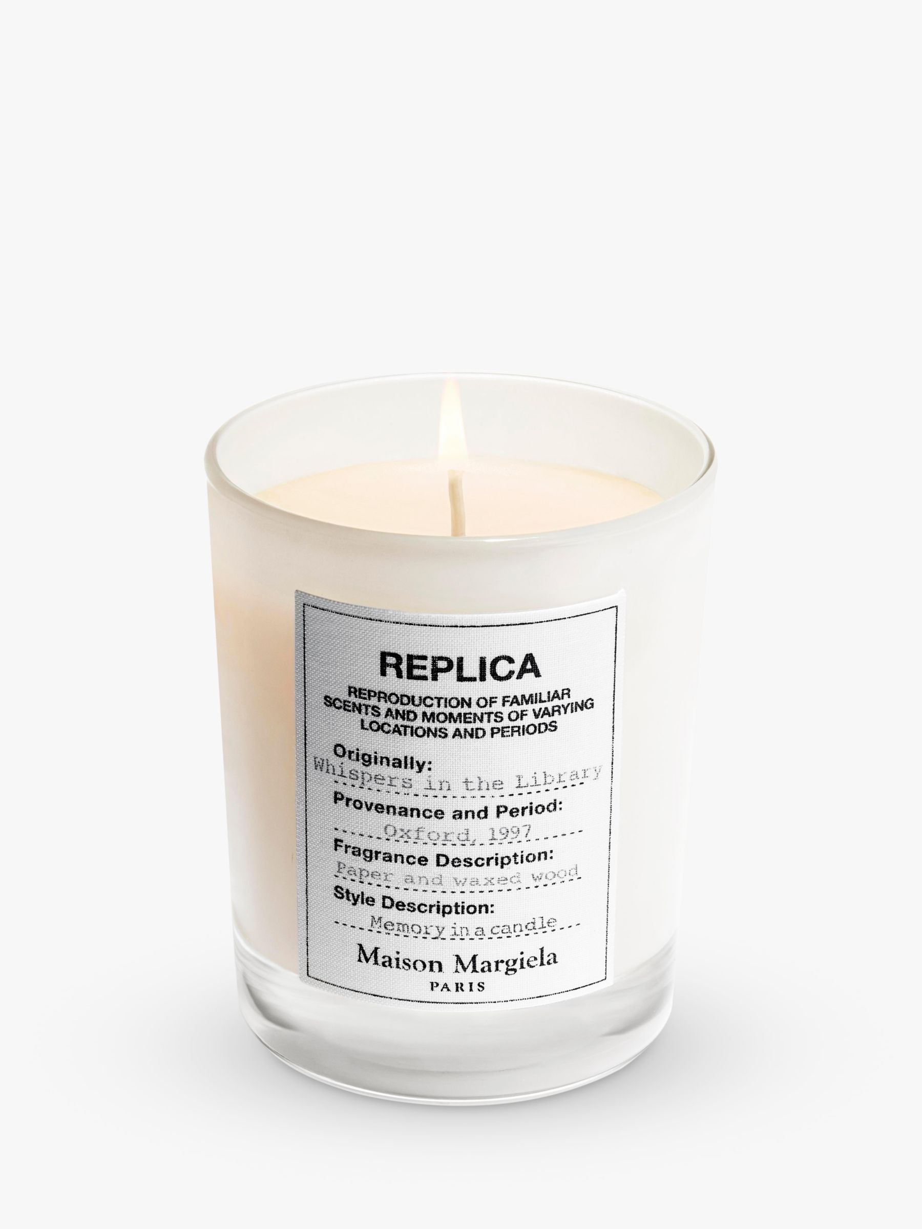 Maison Margiela Replica Whispers in the Library Candle, 165g at John ...
