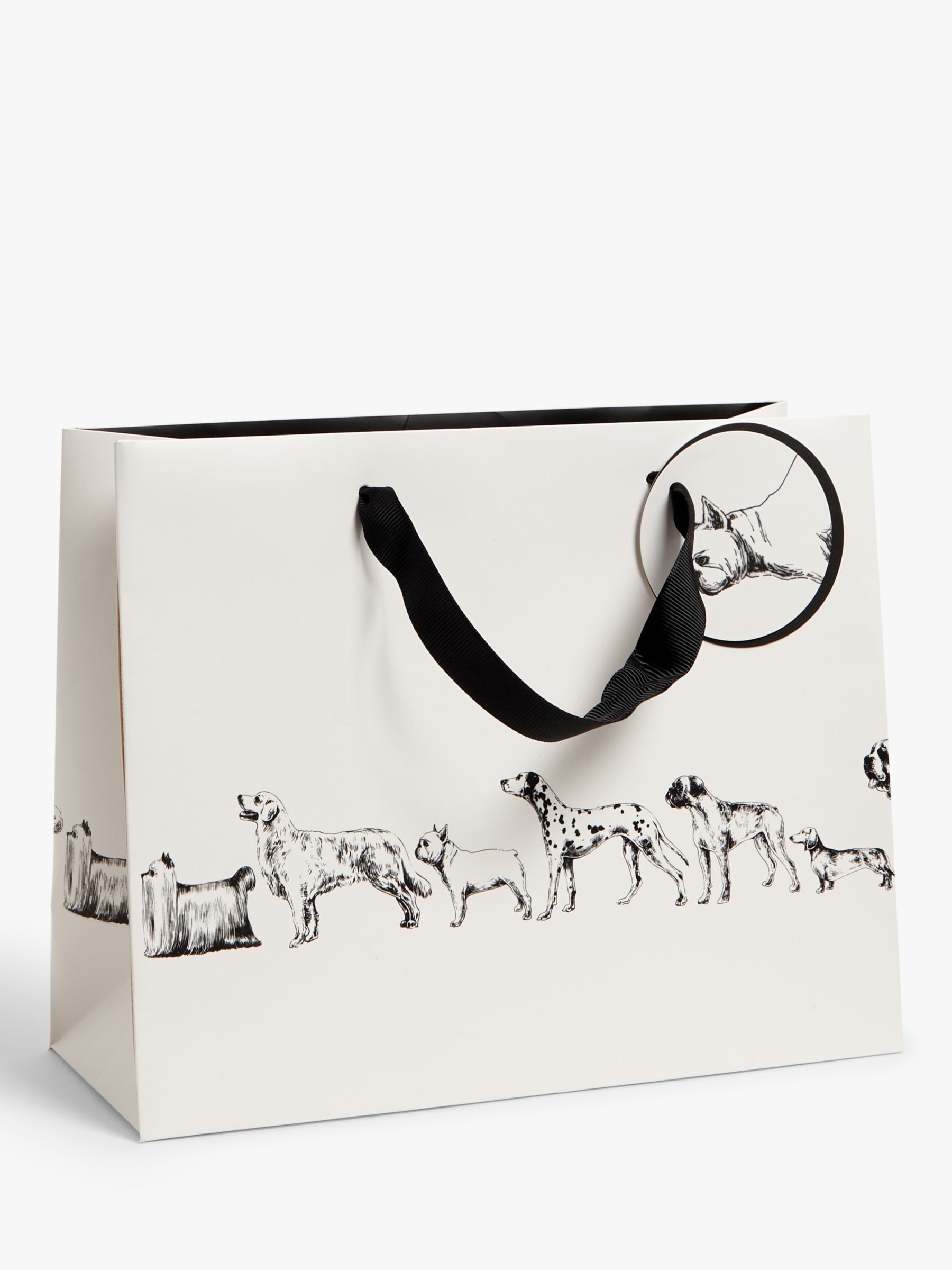 Art File Monochrome Dogs Gift Bag