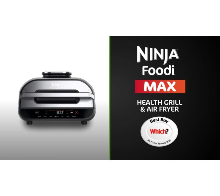 NINJA Foodi Max AG551UK 6-in-1 Health Grill & Air Fryer - Grey