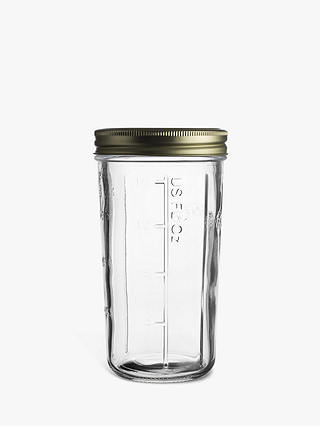 Kilner Screw Top Wide Mouth Jam & Preserves Glass Jar, 500ml, Clear