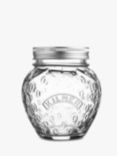 Kilner Screw Top Strawberry Preserve Glass Jam Jar, 3 x 400ml, Clear