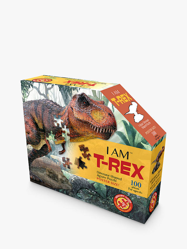 Madd Capp I am Lil' T-Rex Animal-Shaped Jigsaw Puzzle, 100 Pieces