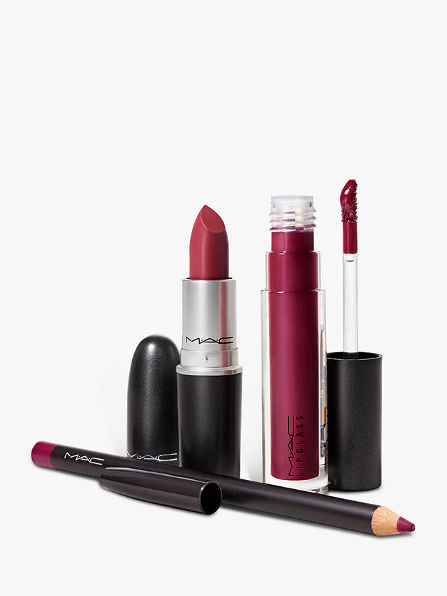MAC Firewerk It Lip Makeup Gift Set, Berry 4