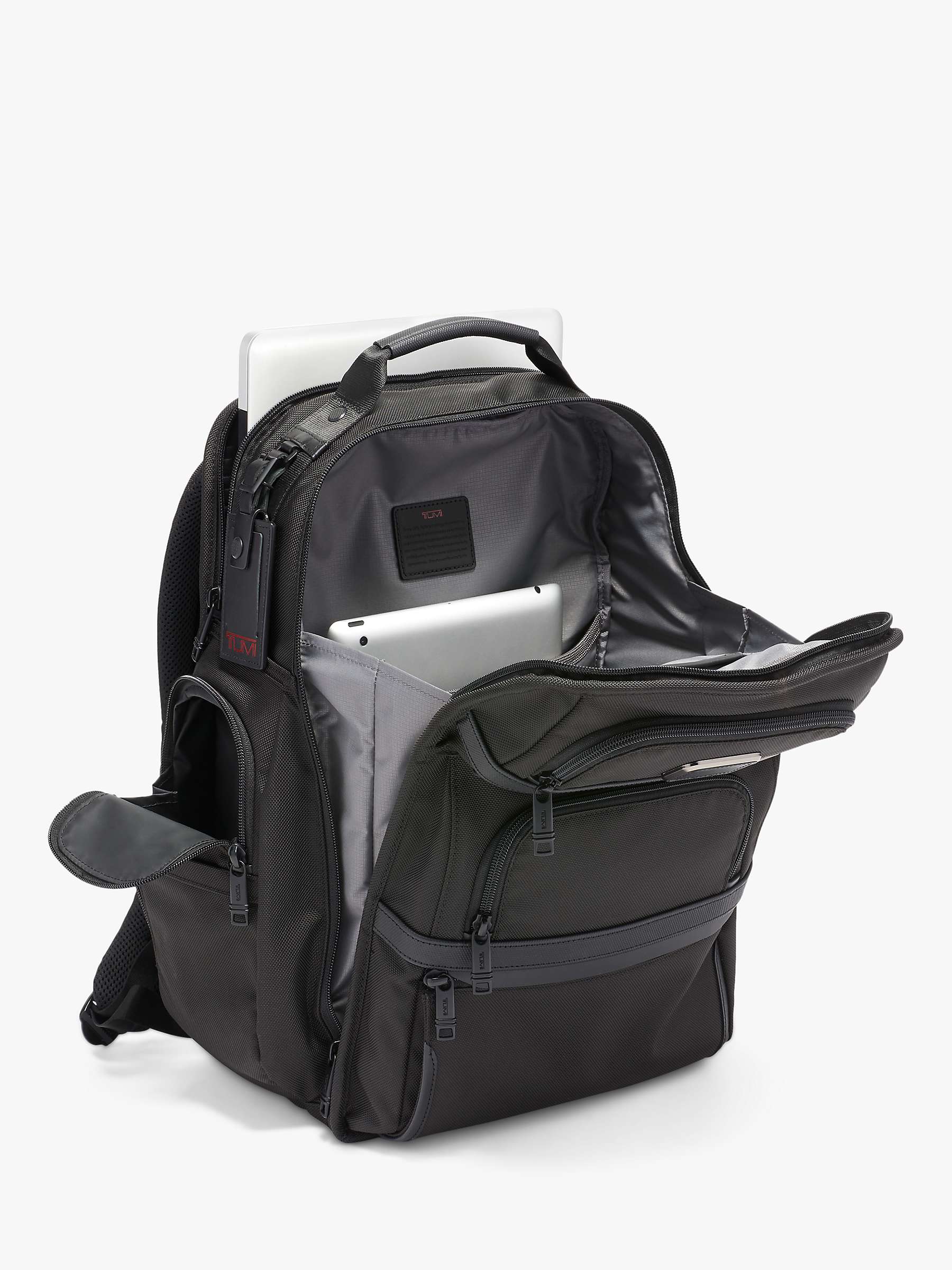 Buy TUMI Alpha 3 Brief Pack Backpack, Black Online at johnlewis.com