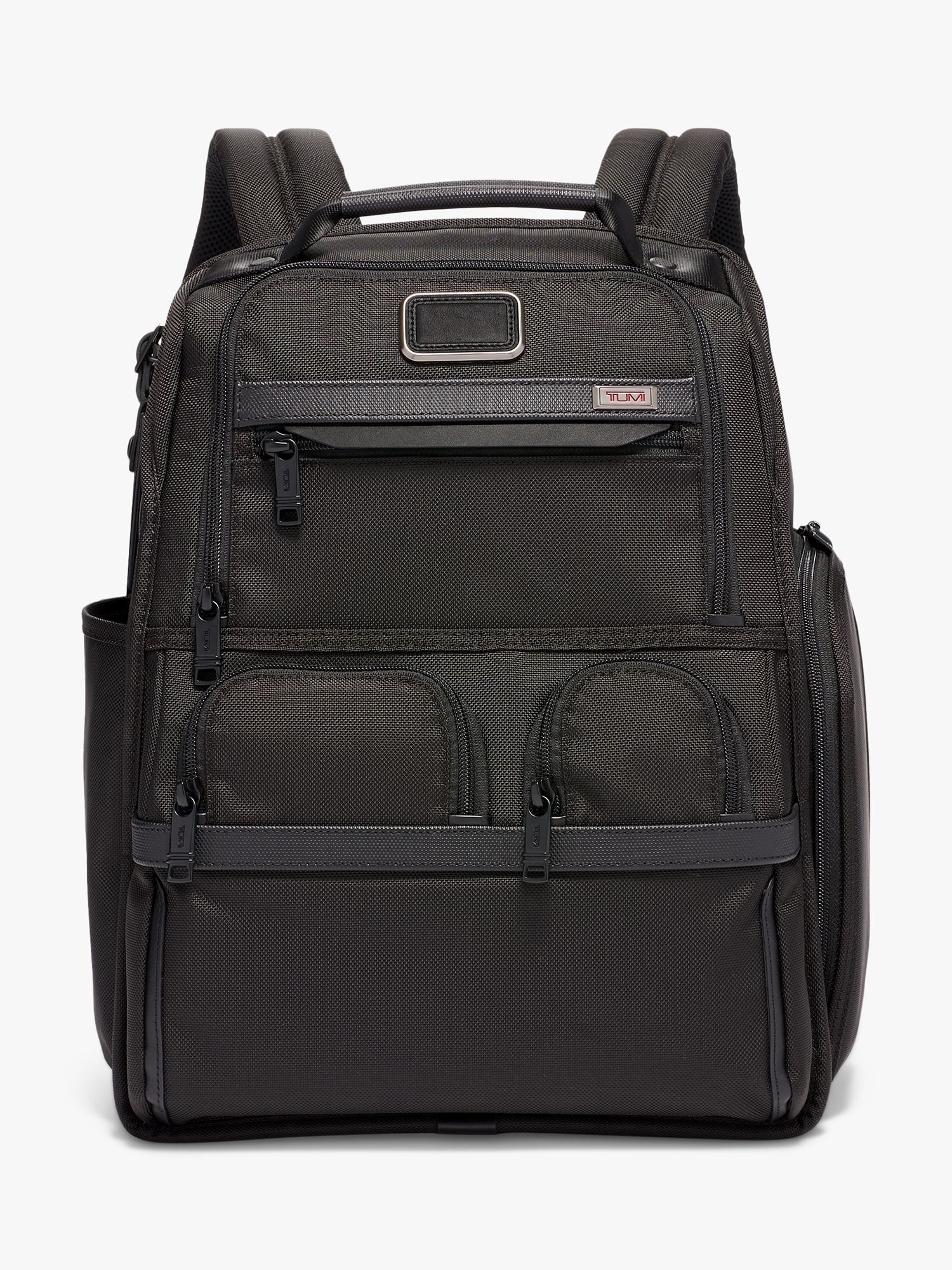 TUMI Alpha 3 Compact Laptop Brief Pack Backpack, Black at John Lewis ...