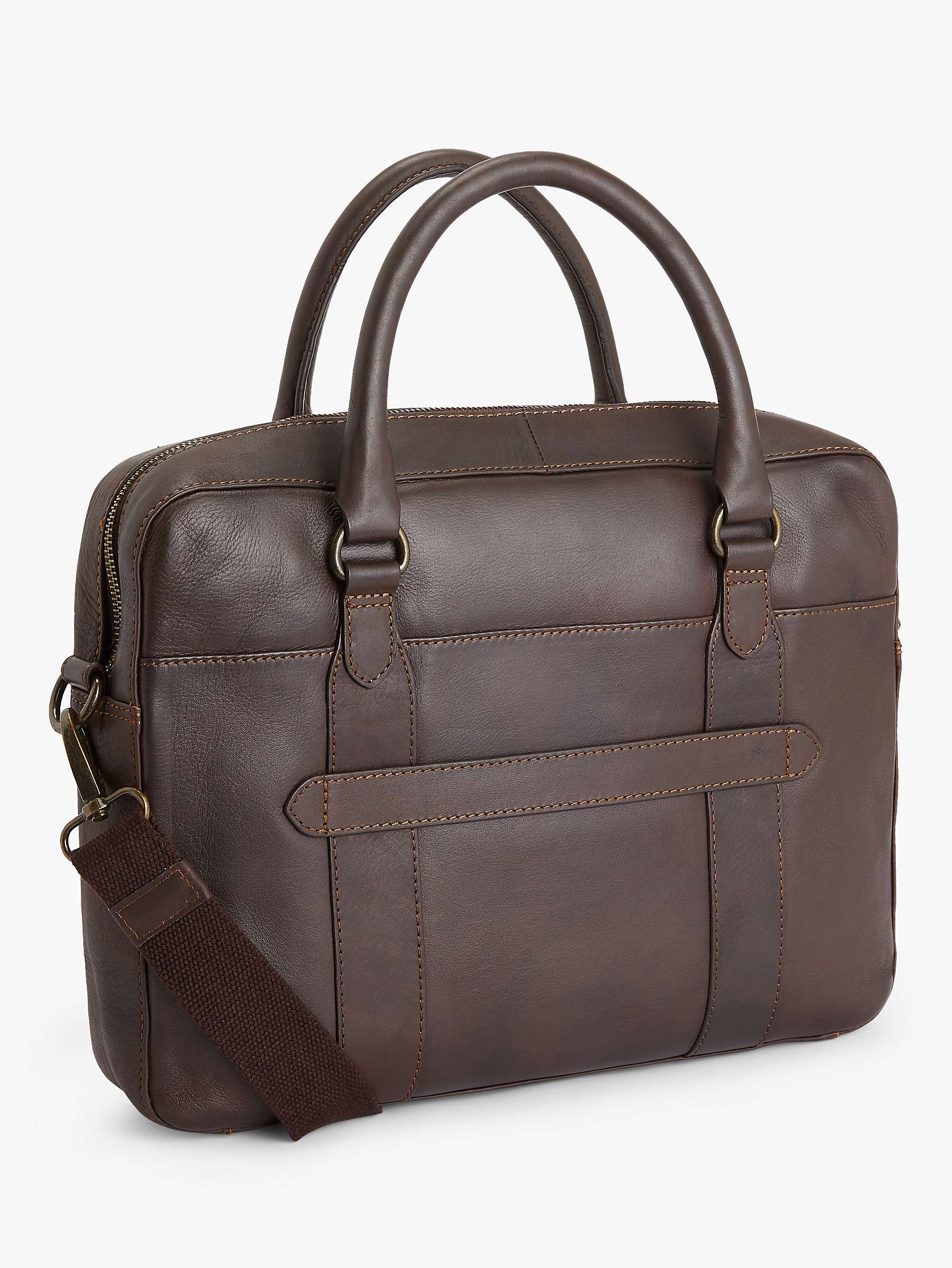 Buy John Lewis Edinburgh Leather Briefcase Online at johnlewis.com