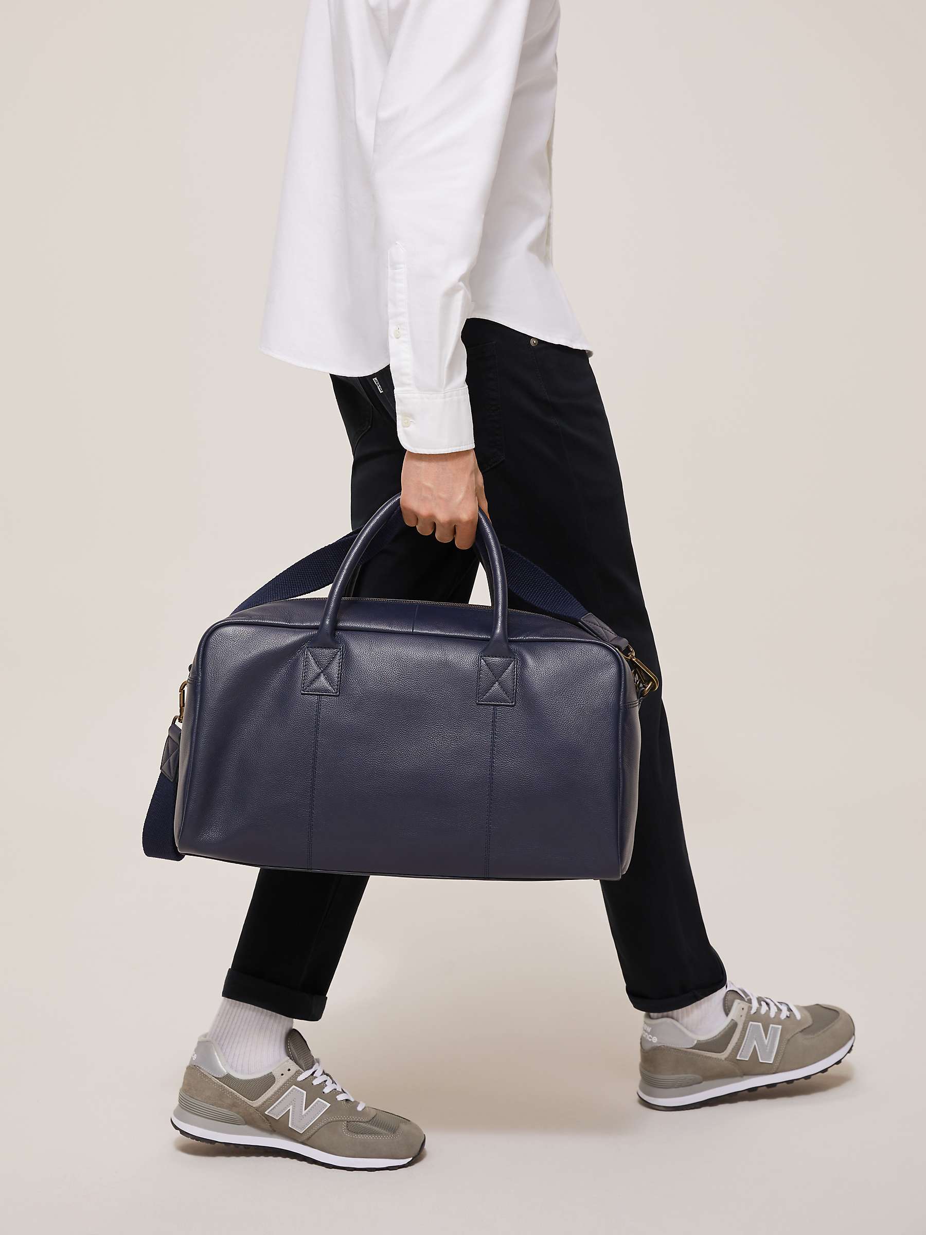 Buy John Lewis Turin Leather Holdall Online at johnlewis.com