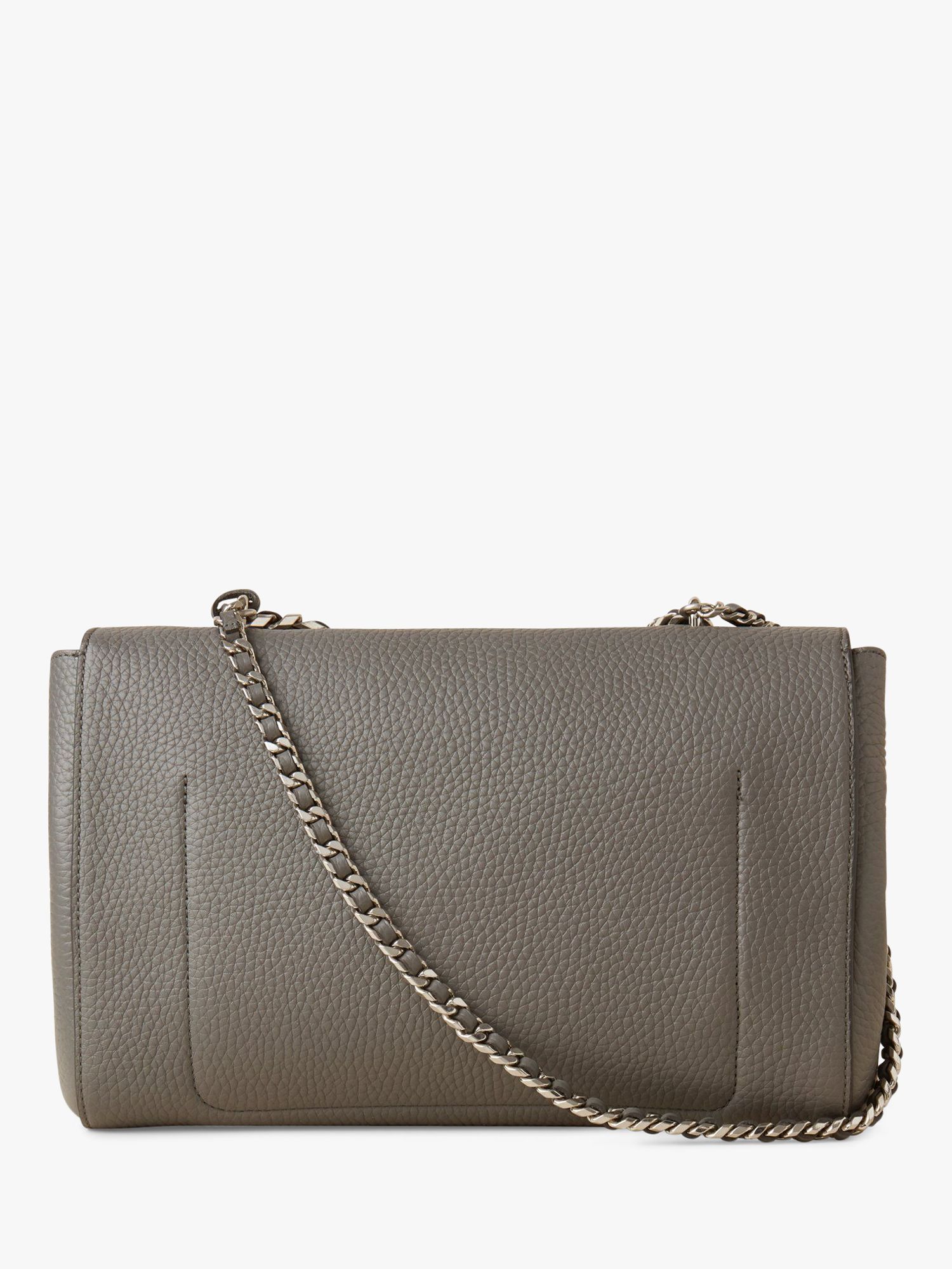 Mulberry Medium Lily Heavy Grain Leather Top Handle Bag, Charcoal at ...