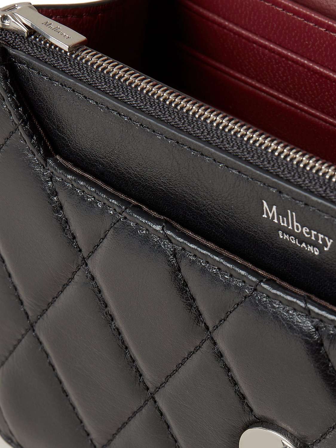 Buy Mulberry Small Darley Quilted Shiny Calf Chain Clutch Bag Online at johnlewis.com
