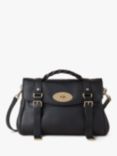 Mulberry Alexa Heavy Grain Leather Shoulder Bag, Black