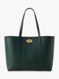 Mulberry Bayswater Small Classic Grain Leather Tote Bag, Mulberry Green