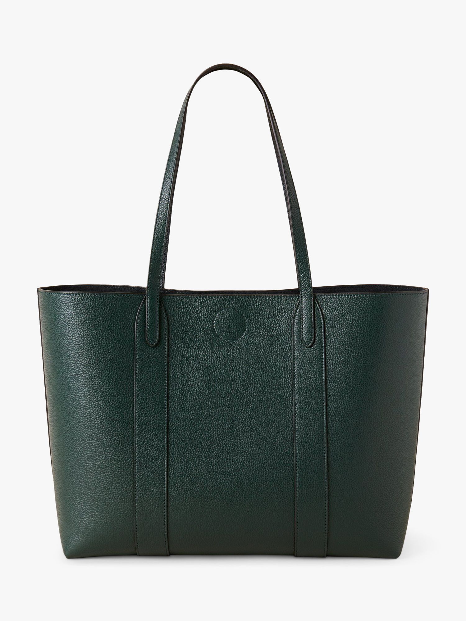 Mulberry Bayswater Small Classic Grain Leather Tote Bag, Mulberry Green ...