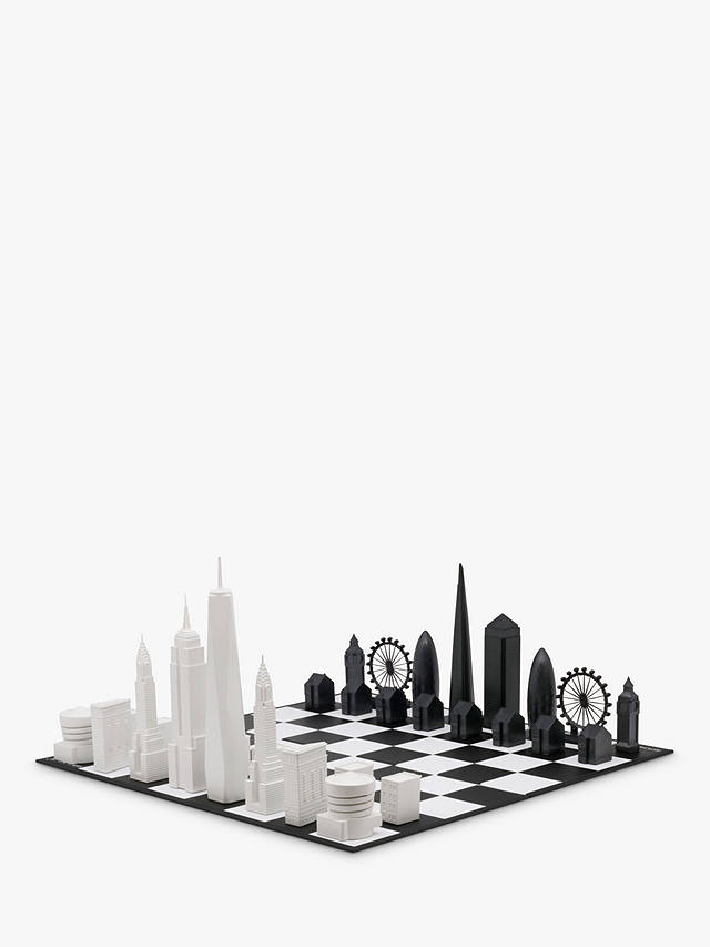 Skyline Chess New York City versus London Chess Set
