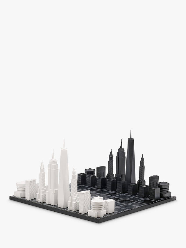 Skyline Chess New York City Wood Board Chess Set