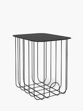 John Lewis ANYDAY Wire Side Table, Black