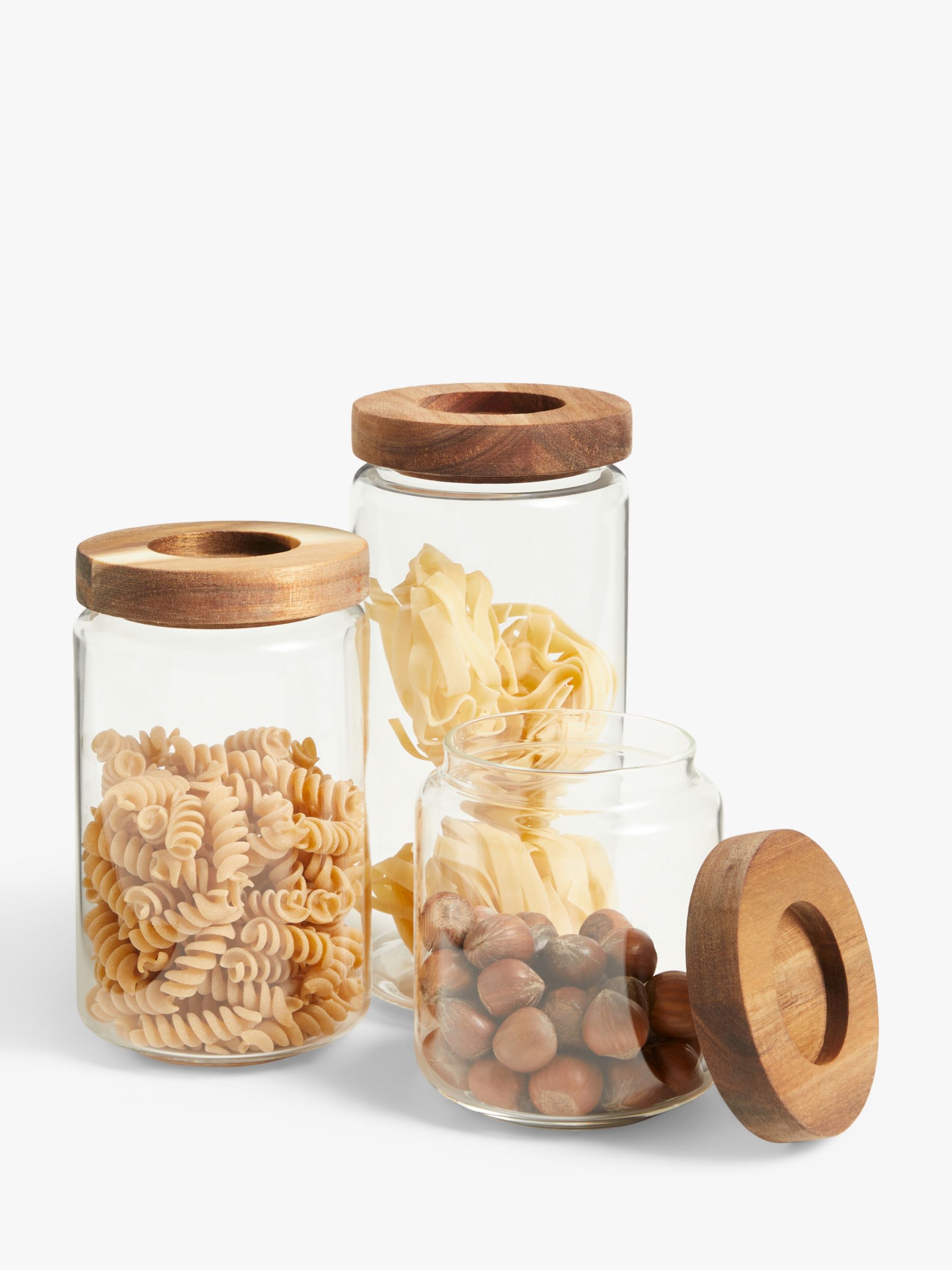 Homestead Large Airtight Glass Jar with Acacia Lid