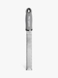 Microplane Citrus Fruit Zester / Cheese Grater, Grey