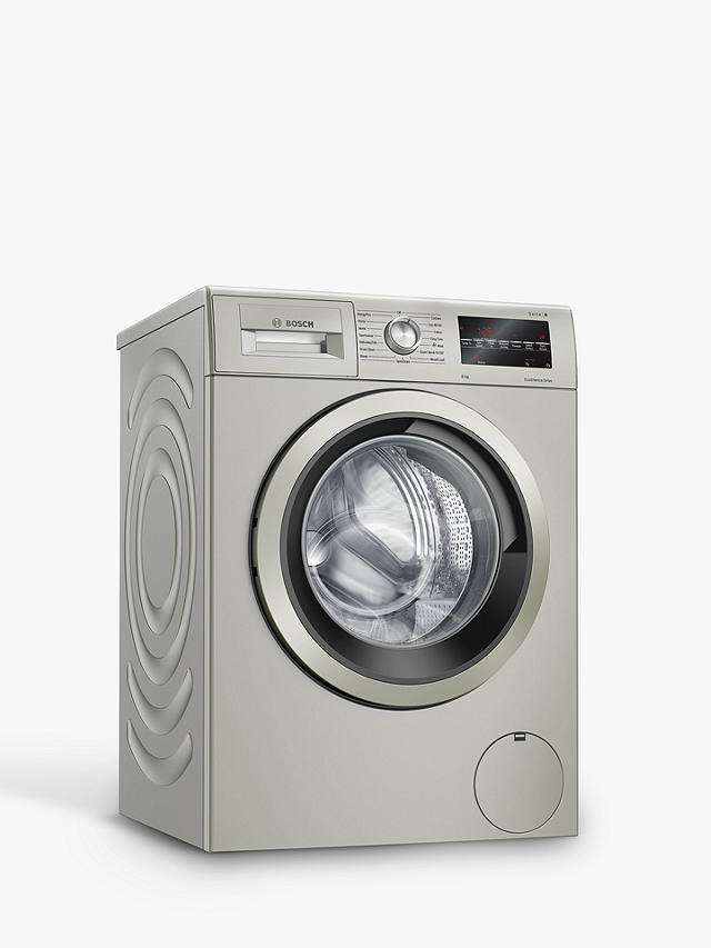 Buy Bosch Serie 6 WAU28TS1GB Freestanding Washing Machine, 9kg Load, 1400rpm Spin, Silver Online at johnlewis.com