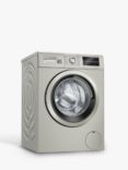 Bosch Serie 6 WAU28TS1GB Freestanding Washing Machine, 9kg Load, 1400rpm Spin, Silver