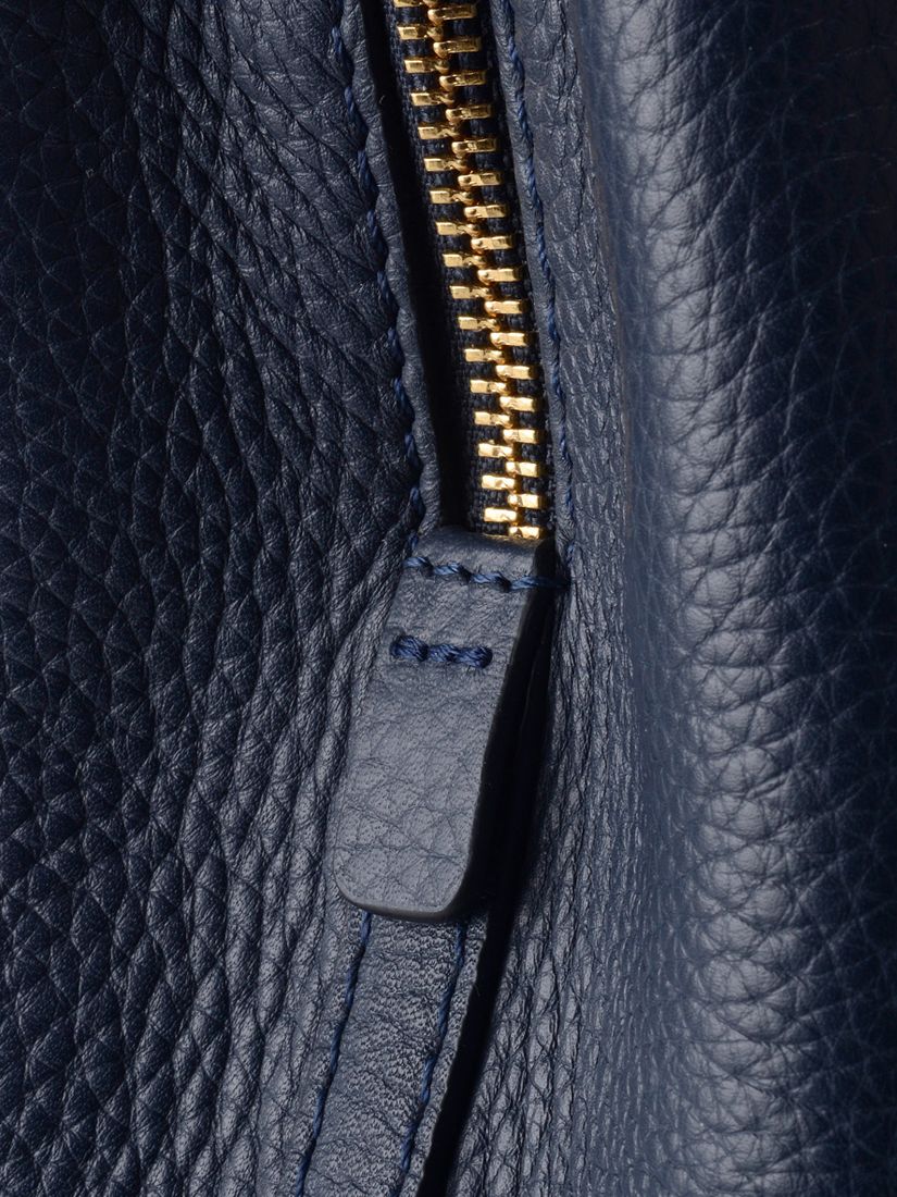 Radley Dukes Place Large Leather Zip Top Tote Bag, Black at John Lewis &  Partners