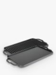 Lodge Cast Iron Reversible Rectangular Grill Pan / Griddle, 25cm