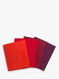 Visage Textiles Fat Quarter Fabrics, Pack of 4, Red/Multi