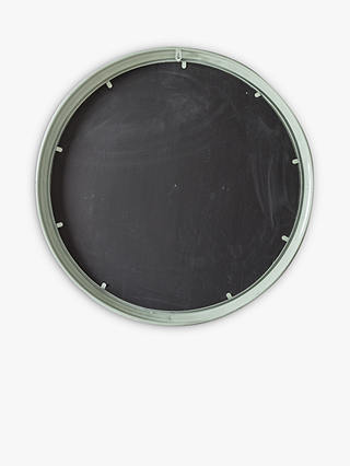Vintage Round Metal Frame Indoor/Outdoor Wall Mirror, 85cm, Green