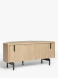 John Lewis & Partners Stave Corner TV Stand for TVs up to 46", Natural