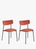 ANYDAY John Lewis & Partners Motion Corduroy Upholstered Dining Chairs, Set of 2
