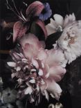 Libra Floral Framed Glass Print, 120 x 80cm, Black/Multi