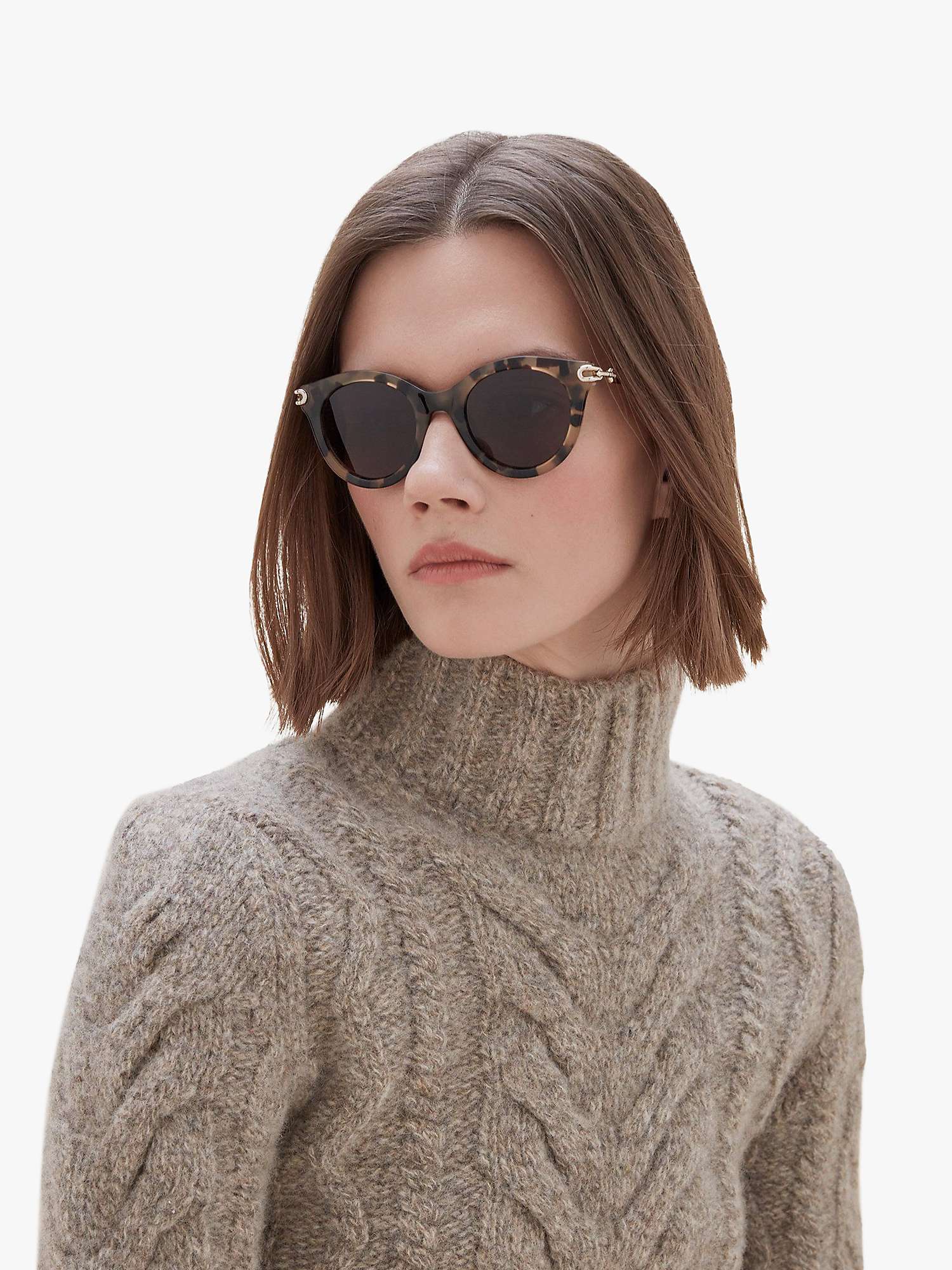 Buy Mulberry Women's Penny Round Sunglasses Online at johnlewis.com