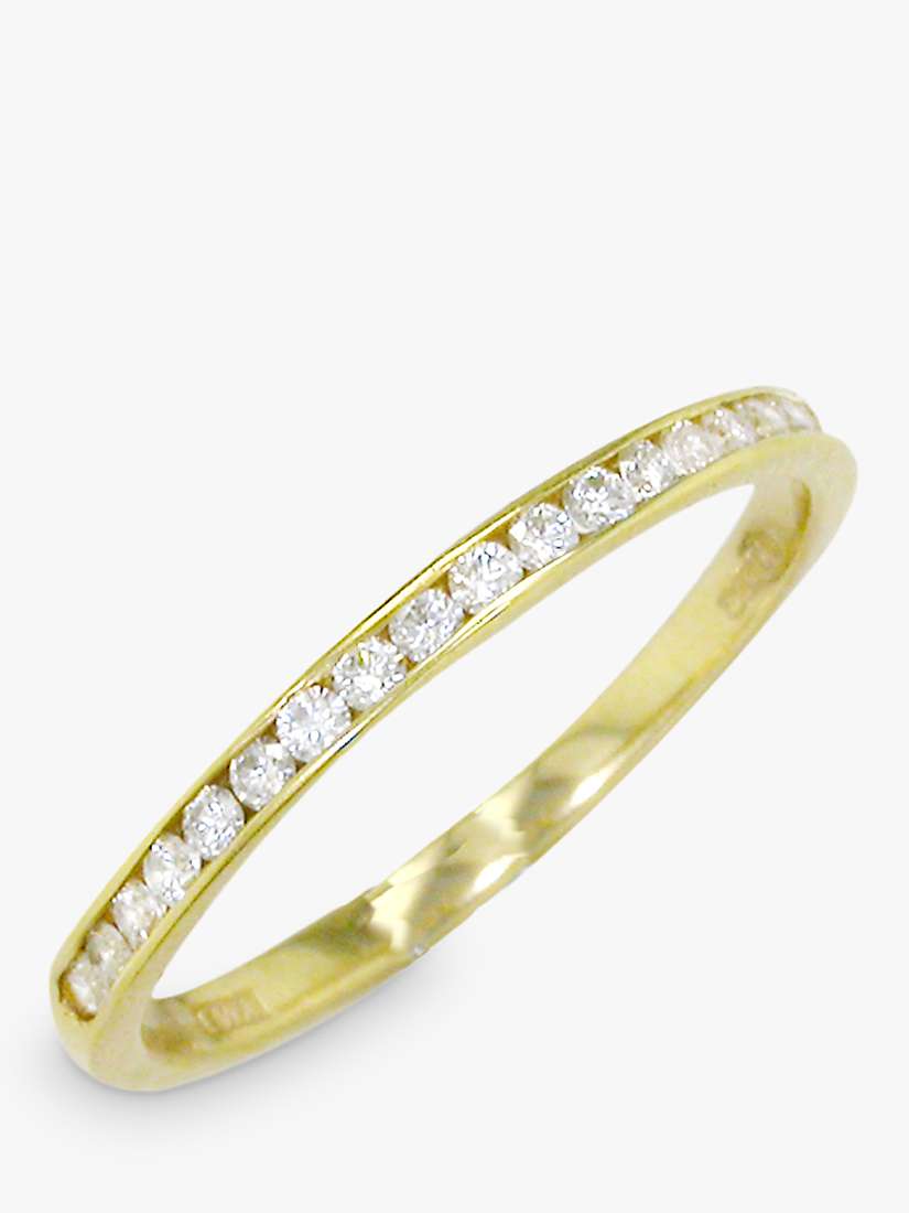 Buy E.W Adams 18ct Yellow Gold Diamond Half Eternity Ring, N Online at johnlewis.com
