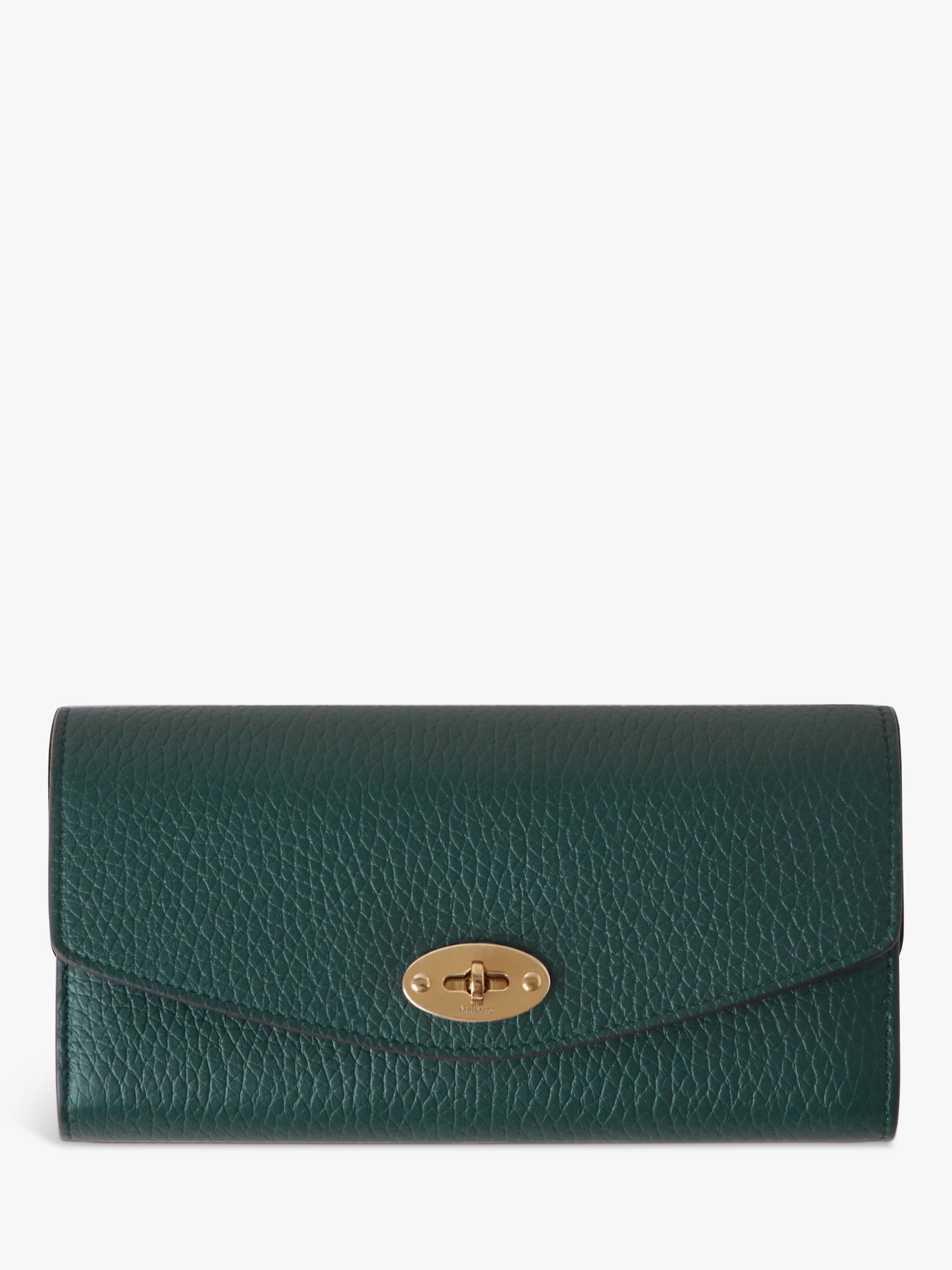 Mulberry Small Darley Heavy Grain Leather Cross Body Bag, Mulberry Green at  John Lewis & Partners