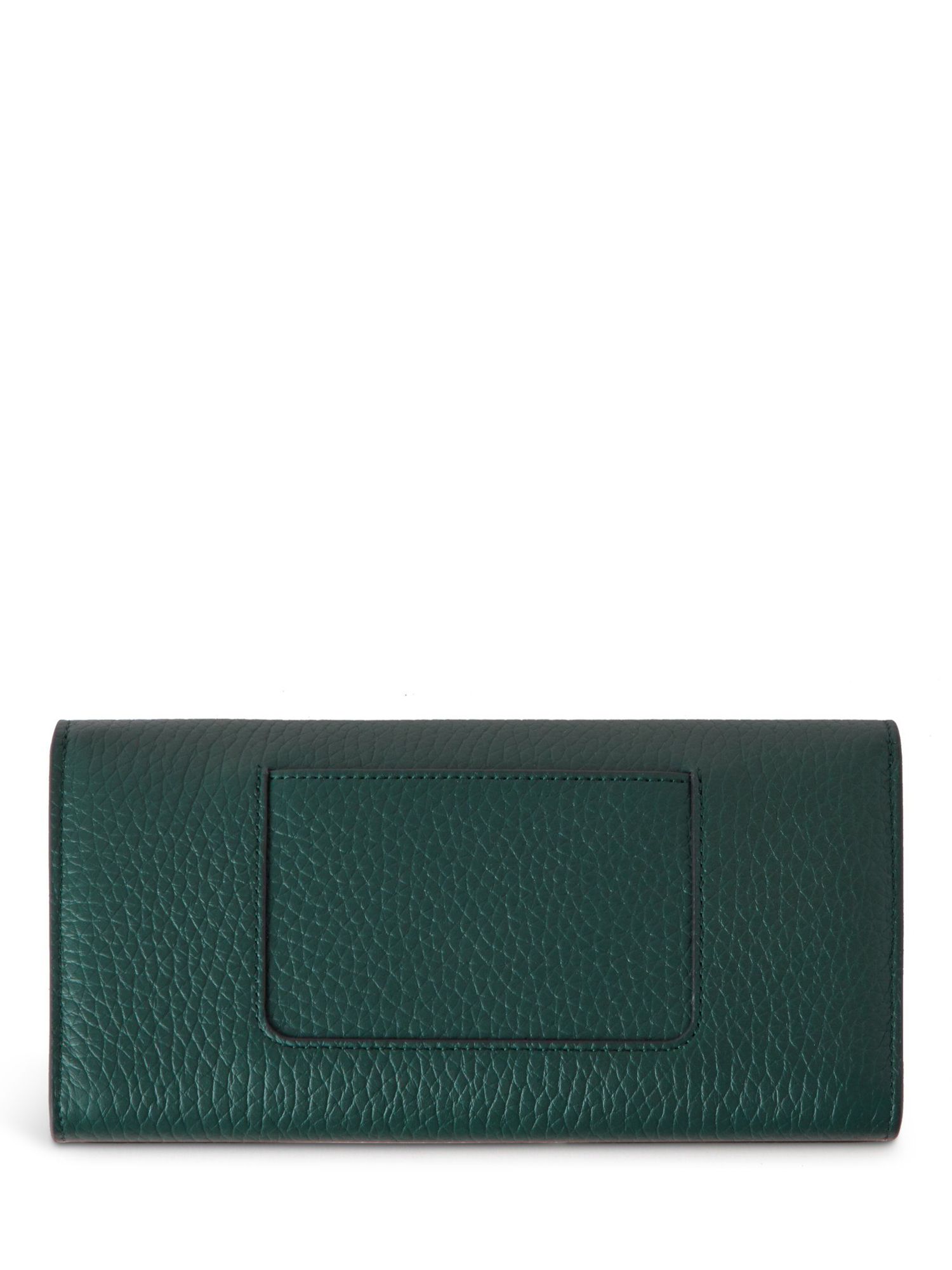 Mulberry Darley Heavy Grain Leather Wallet, Mulberry Green at John ...