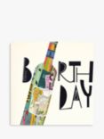 Woodmansterne Wine Bottle Birthday Card