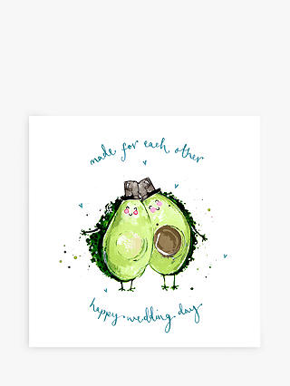Louise Mulgrew Designs Avocado Men's Wedding Card