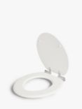 John Lewis Slatted Easy-Fix Toilet Seat, FSC-Certified (MDF), White