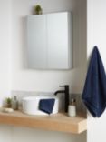 John Lewis & Partners Aluminium Double Mirrored Bathroom Cabinet
