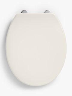 John Lewis Antibacterial Standard Toilet Seat, White